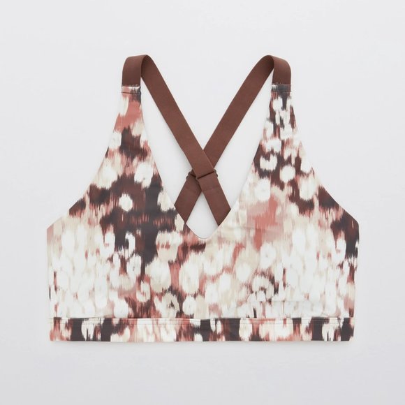 aerie OFFLINE Shine Strappy Back Sports Bra - Picture 1 of 7